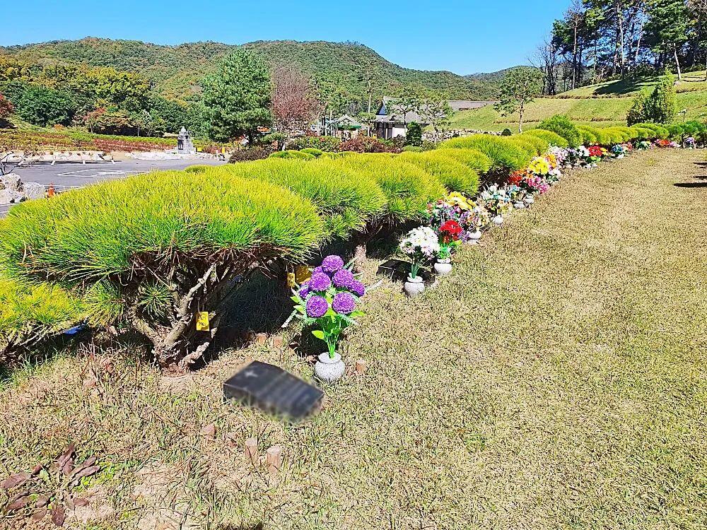 용인 자연장 시설 내부