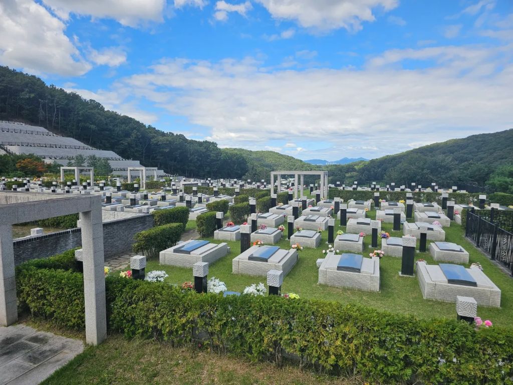 용인추모공원 녹지 공원형 묘역 파노라마